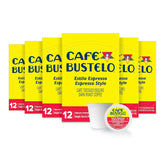 Café Bustelo Espresso Style Dark Roast, Single Serve Coffee Pods, 12 Count (Pack of 6)