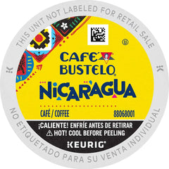 Café Bustelo Nicaragua Dark Roast Coffee, 72 Keurig K-Cup Pods