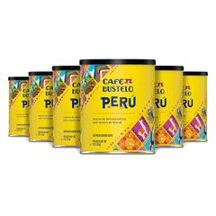 Café Bustelo Peru Latin American Blend Dark Roast Ground Coffee, 9 Ounce (Pack of 6)