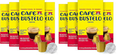 Café Bustelo Aluminum Espresso Capsules, Dark Roast Coffee, Nespresso Original Line Compatible, Intensity 11, 10 Count (Pack of 8)