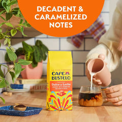 Café Bustelo Dulce de Leche Artificially Flavored Ground Coffee, 11-Oz. Bag (Pack of 6)