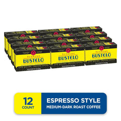 Supreme by Bustelo Espresso Style Ground Coffee, Medium Dark Roast, 10-Oz. Brick (Pack of 12)