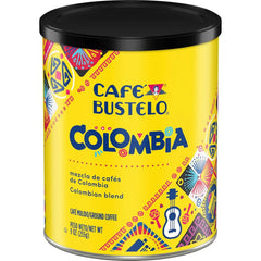 Café Bustelo 100% Colombian Medium Roast Ground Coffee, 9 Ounces (Pack of 6)