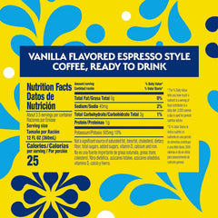Café Bustelo Vanilla Flavored Iced Coffee, Limited Edition Game Day Design, 40-Oz. Bottles (Pack of 6)
