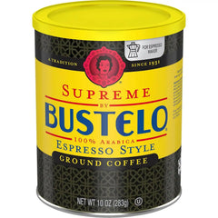 Café Bustelo Supreme by Bustelo Espresso Style Medium-Dark Roast Ground Coffee, 10 Ounce (Pack of 12)