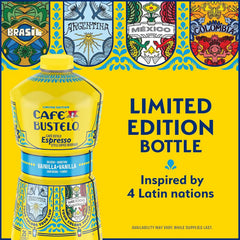 Café Bustelo Vanilla Flavored Iced Coffee, Limited Edition Game Day Design, 40-Oz. Bottles (Pack of 6)